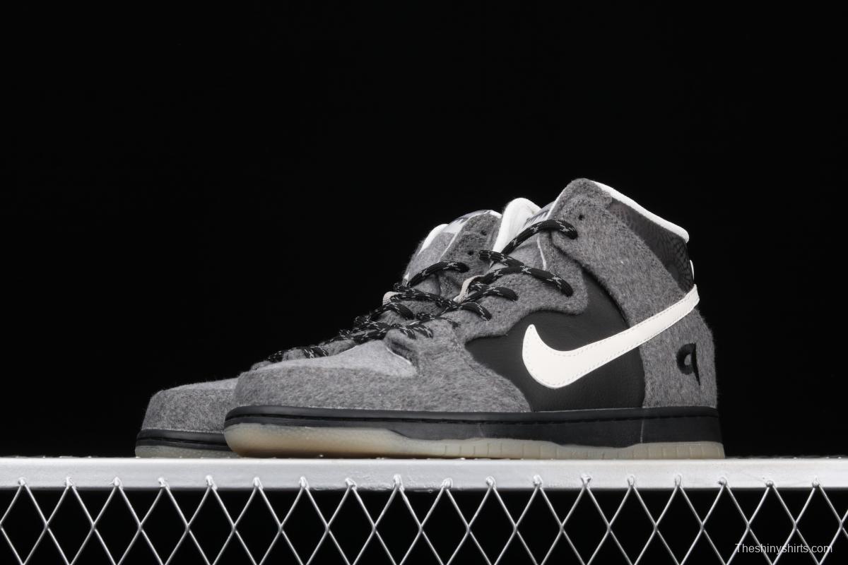 Premier x NIKE SB DUNK High Petosky joint style high-top casual skateboard shoes 645986-010