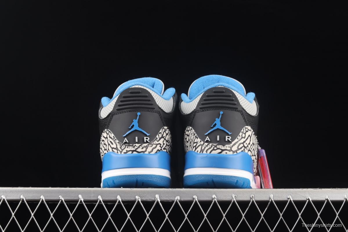 Air Jordan Retro Fire Red AJ3 Joe 3 racing car black blue 136064-007