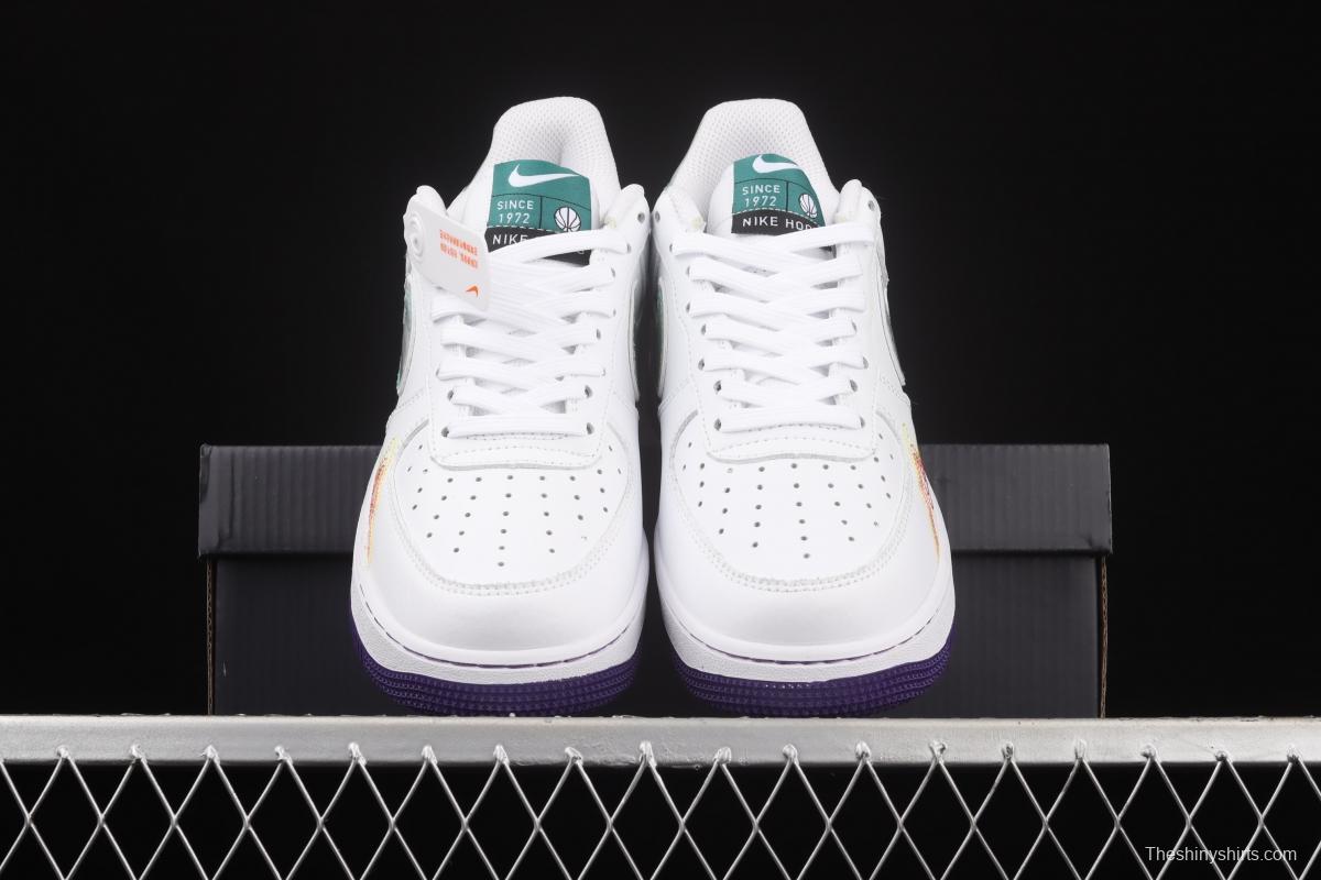 NIKE Air Force 1y07 Low mandarin duck dazzling color thread hook low top casual board shoes CW6015-100