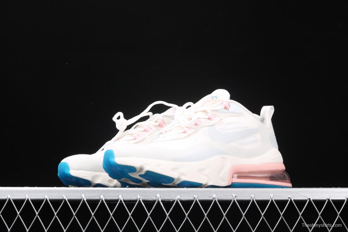 NIKE Air Max 270React new high-frequency mesh function half-palm air cushion cushioning running cloth shoes AT6174-100