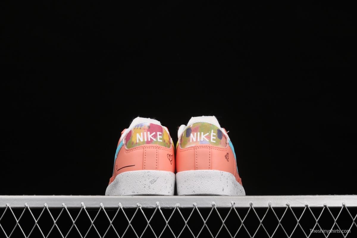 Nike Blazer Low Trail Blazers pink graffiti low-top casual board shoes DJ4281-641