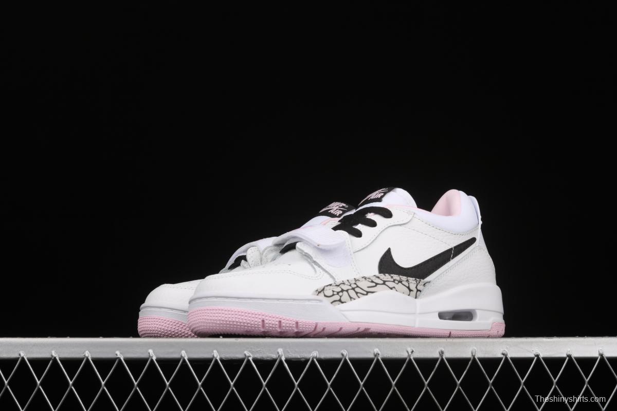 Air Jordan Legacy 312 Low girl powder color matching low-top basketball shoes AT4040-106