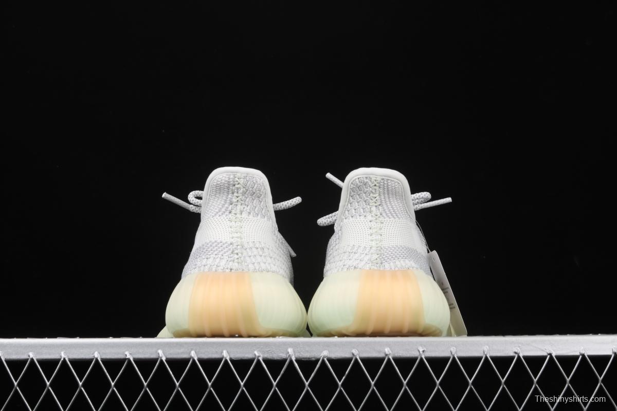 Adidas Yeezy Boost 350V2 Tailgate FX4348 Darth Coconut 350 second generation hollowed-out Asian gray angel color