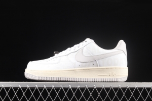 NIKE Air Force 11607 Premium Toll Free white gray low-top casual board shoes CJ1631-100