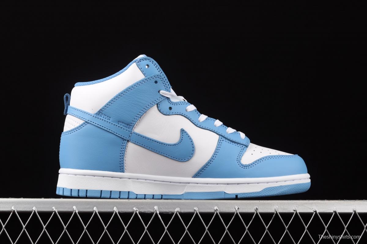 NIKE SB DUNK High North Carolina Blue SB rebound high upper shoes DD1869-107