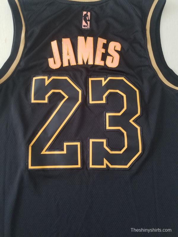 LeBron James 23 Black Golden Edition Jersey