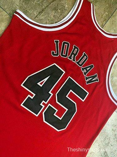 Men's Michael Jordan Red Retro Classic Team Jersey