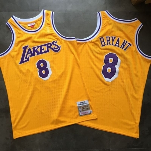 Men's Kobe Bryant Yellow Retro Classic Team Jersey