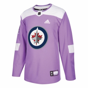 Youth Purple Hockey Fights Cancer Practice Team Jersey