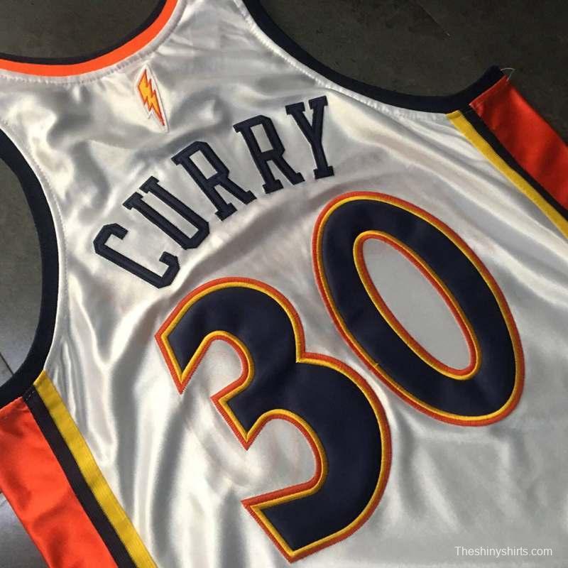 Men's Stephen Curry White Retro Classic Team Jersey