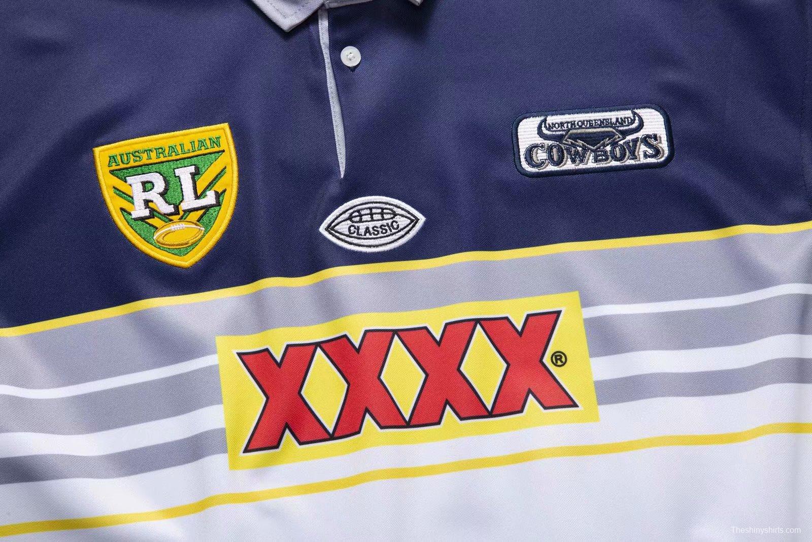 North Queensland Cowboys 1995 Retro Rugby Jersey