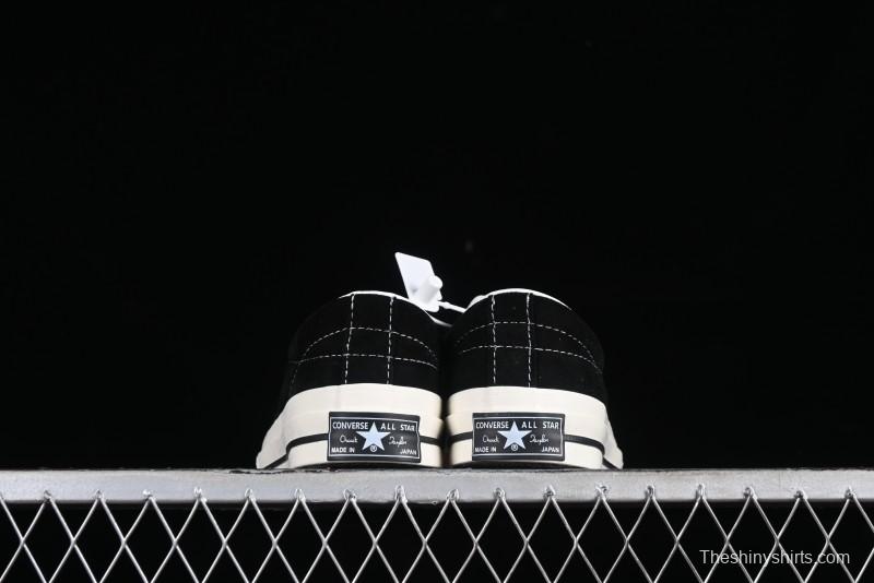 Converse One Star J Vtg Suede Low-Top Casual Sneakers in Black/Grey - M.C3