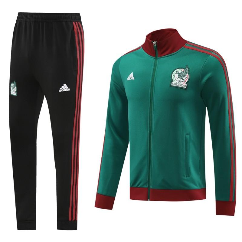 2024 Mexico Green Full Zipper Jacket +Long Pants
