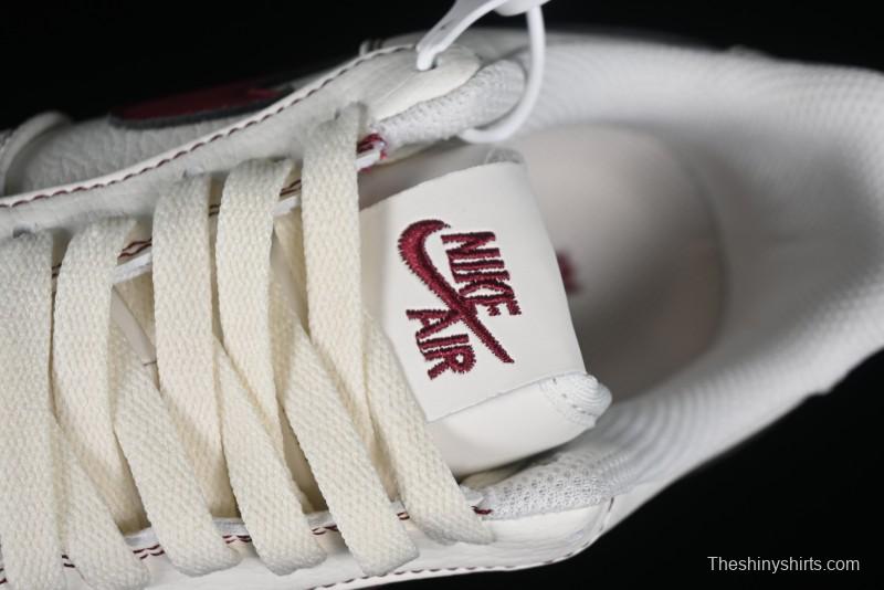 Nike Vlone x Air Force 1 '07 Low Collaboration Wine Red Casual Sneakers - AA5360-010