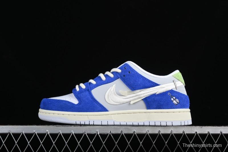 Nike April Skateboards SB Dunk Low Collaboration - Ice Rose SB Shattered Backboard Casual Skate Shoes FD2562-400