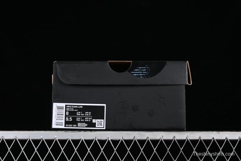 Nike Supreme x SB Dunk Low Collaboration - Navy Blue Anniversary High-End Custom Low-Top Casual Skate Shoes - DY1503-005