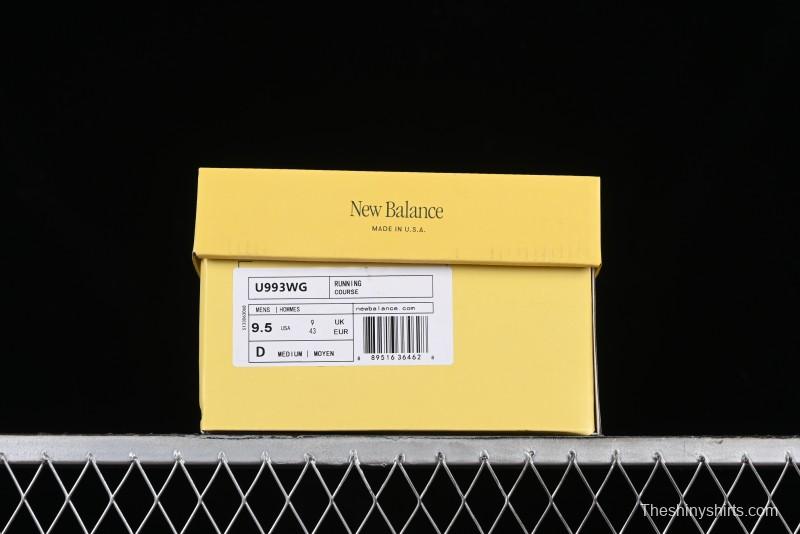 New Balance Made In USA M993 Series Classic Retro Running Shoes - U993WG