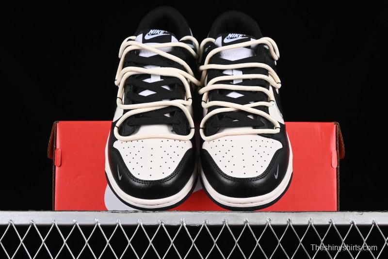 Nike Dunk Low Speed & Fury Distressed Oxidized Metal Punk SB Strap Low-Top Casual Sneakers - DD1391-100