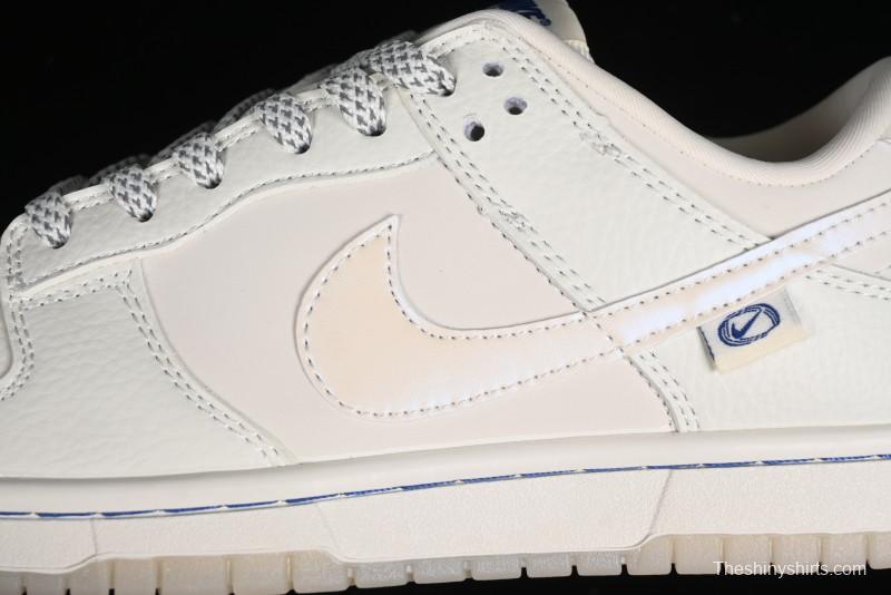 Nike SB Dunk Low White Pearl Anniversary High-End Custom Low-Top Casual Skate Shoes - XB3802-346