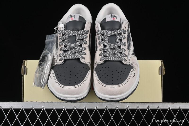 Nike Travis Scott x Fragment Design x Air Jordan 1 Low OG SP AJ1 Retro Sneakers - XZ3398-002