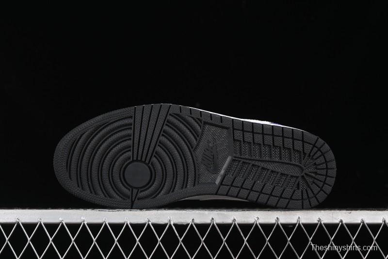 Nike Air Jordan 1 Low AJ1 Retro Basketball Shoes Lakers Purple Gold Kobe Tribute - DC2024-028