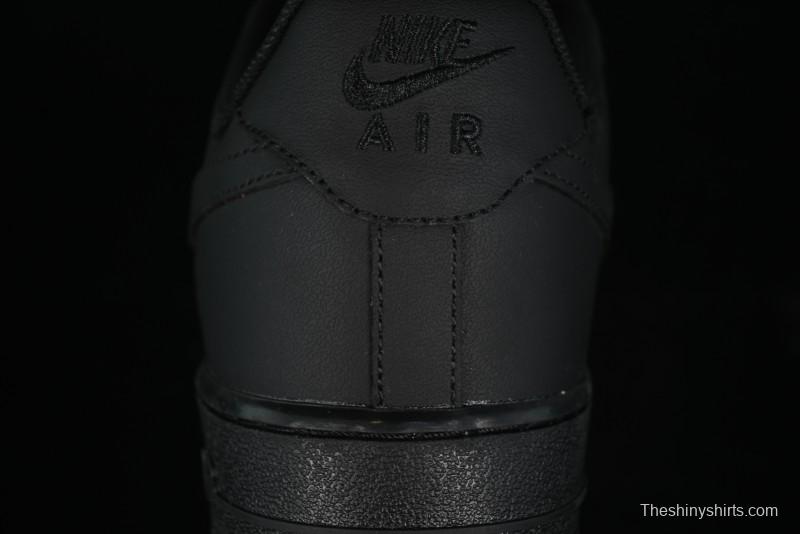 Nike Air Force 1 '07 Low LV Custom All Black Casual Sneakers - 315122-101