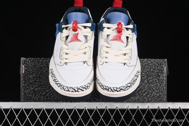 Nike Jordan Spizike Low AJ Hybrid Elements White Blue Culture Casual Sneakers - HM3712-164