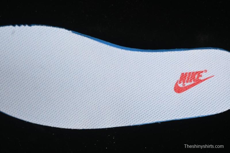 Nike Travis Scott x Fragment Design x Air Jordan 1 Low OG SP AJ1 Supreme Collaboration - Light Grey Denim Two-Tone Low-Top Casual Sneakers - JH6088-705