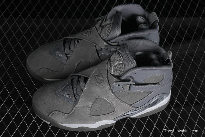 Nike Air Jordan 8 Retro "Cool Grey" Basketball Shoes - 305381-014