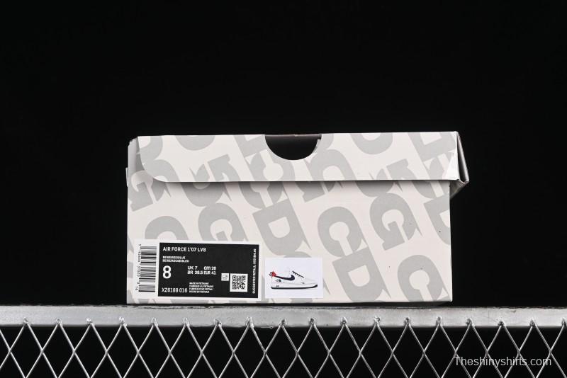 Nike Air Force 1 '07 Low The North Face Collaboration - White Blue Red Casual Sneakers - XZ6188-016