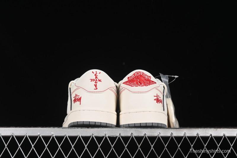 Nike Travis Scott x Fragment Design x Air Jordan 1 Low OG SP AJ1 Sneakers - SJ0086-136