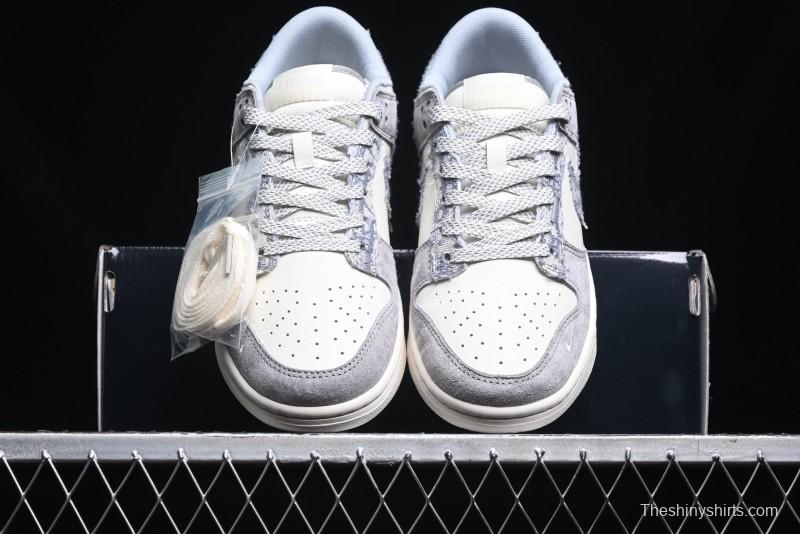 Nike SB Dunk Low Dior Stone Island Triple Collaboration Woven Grey Hook Anniversary High-End Custom Low-Top Casual Sneakers - DM6868-006