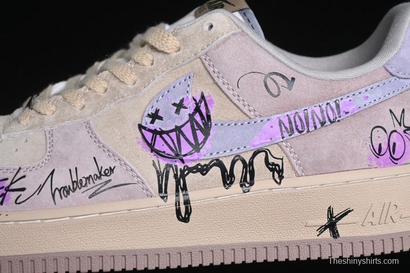 Nike Air Force 1 '07 Low Purple Taro Demon Casual Sneakers - ZB2121-301