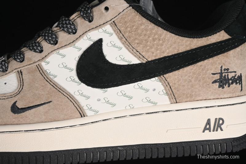 Nike Air Force 1'07 Low Stussy Collaboration - Milk Tea Low Top Casual Sneakers - XZ6188-999