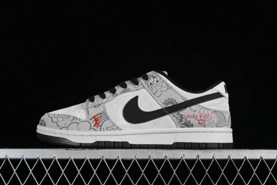 Nike SB Dunk Low Chinese New Year Limited Edition - Gray Dragon Anniversary High-End Custom Low-Top Casual Skate Shoes - XP3802-330