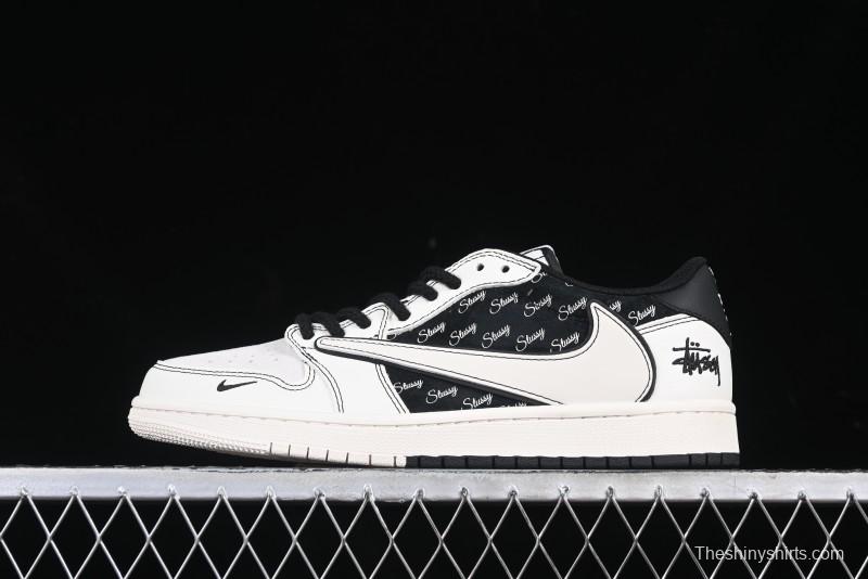 Nike Travis Scott x Fragment Design x Air Jordan 1 Low OG SP AJ1 Low Top Casual Sneakers - SJ2068-121