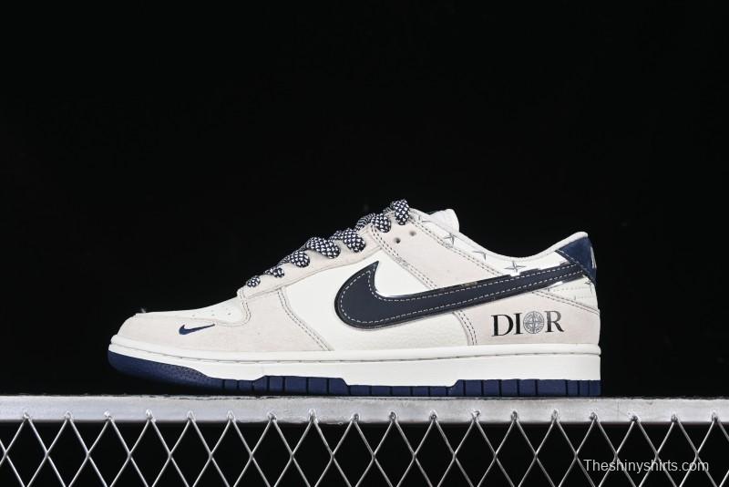 Nike SB Dunk Low Dior x Stone Island Triple Collaboration Anniversary High-End Custom Sneakers - DJ2024-085