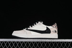 Nike Travis Scott x Fragment Design x Air Jordan 1 Low OG SP AJ1 Low Top Casual Sneakers - DM7866-102