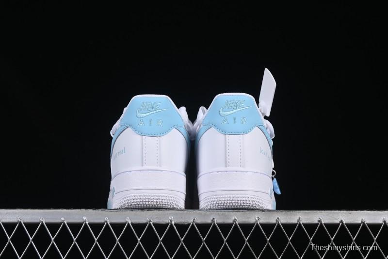 Nike Air Force 1'07 Low Ice Blue Mojito Casual Sneakers - CQ2288-801