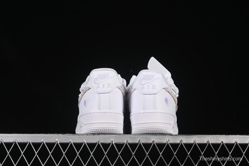 Nike Air Force 1'07 Low Purple Chanel-Inspired Casual Sneakers - DH9999-556