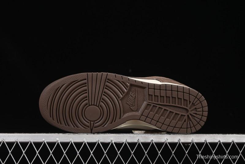 Nike SB Dunk Low White Mocha Low-Top Casual Skate Shoes - FQ8249-104