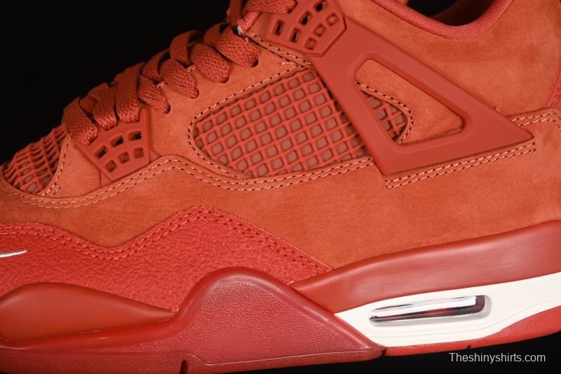 Nike Nigel Sylvester x Air Jordan 4 Retro High OG "Brick By Brick" Sneakers - HF4340-800