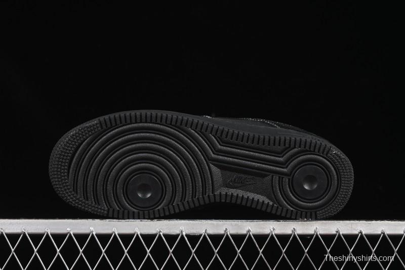 Nike Air Force 1'07 Low Lightning Collaboration Black Snake Scale Casual Sneakers - SC9207-529