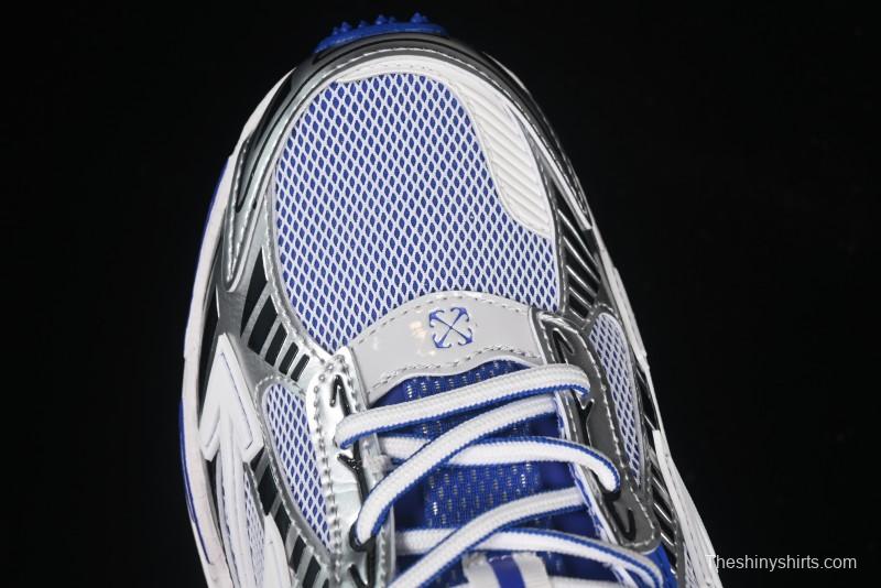 Off-White Be Right Low-Top Lifestyle Sneakers in White Blue - X.E5