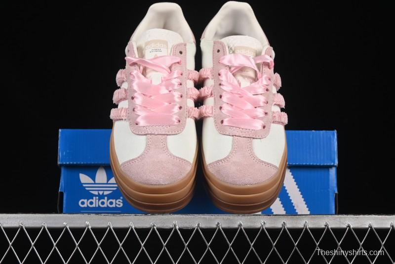 Adidas Originals Gazelle Bold JR8374 Collaboration Low-Top Sneakers with Thick Sole for Slip Resistance and Durability - JR8374