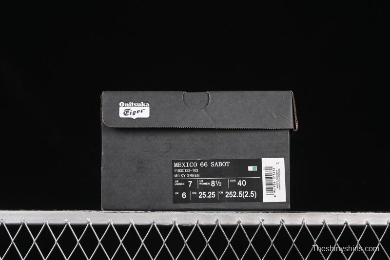 Onitsuka Tiger Mexico 66 Sabot Slip-On Sneakers with Breathable Mesh Upper - 1183C123-103