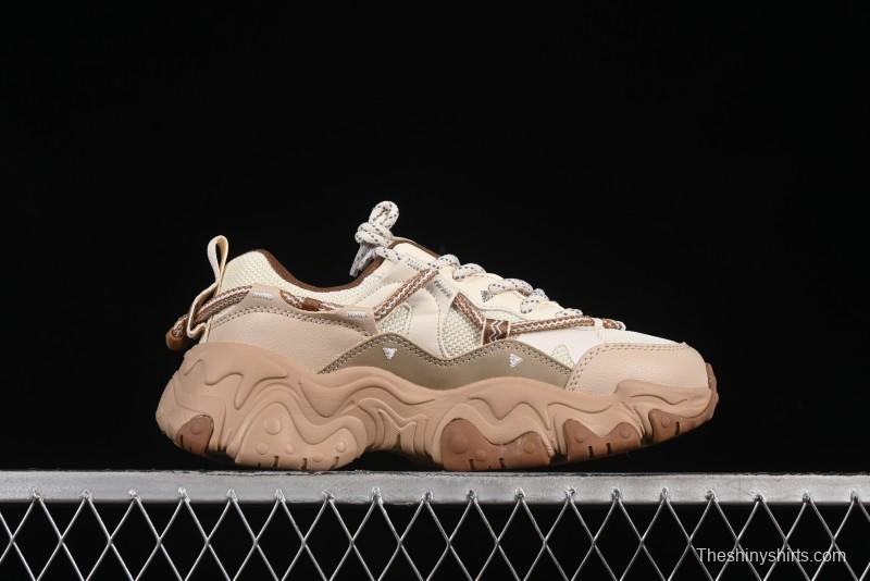 Fila Heritage Fluid Cat Paw 5.0 Retro Dad Shoes with Lace-Up Design - F12W442115FAS