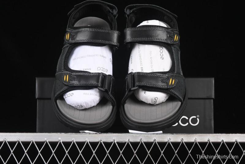 ECCO Off Trail Series Sport Leisure Sandals with Adjustable Hook-and-Loop Strap - 63251701001