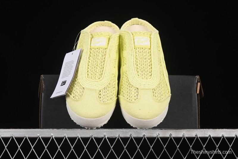 Onitsuka Tiger Mexico 66 Sabot Slip-On Sneakers with Breathable Mesh Upper - 1183A707-750