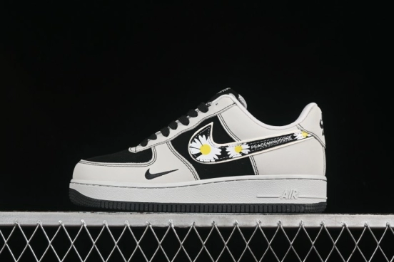 Nike Air Force 1'07 Low GD Collaboration Chrysanthemum Swoosh Casual Sneakers - DF0188-055